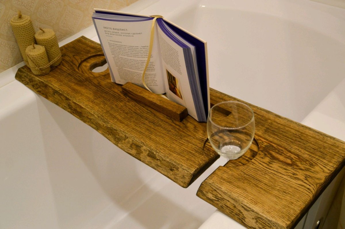 Доска на ванну деревянная