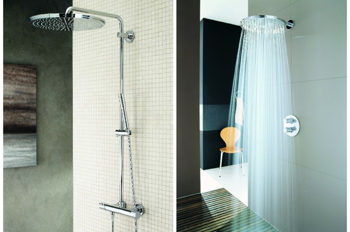 Ванная с душевой в эко стиле