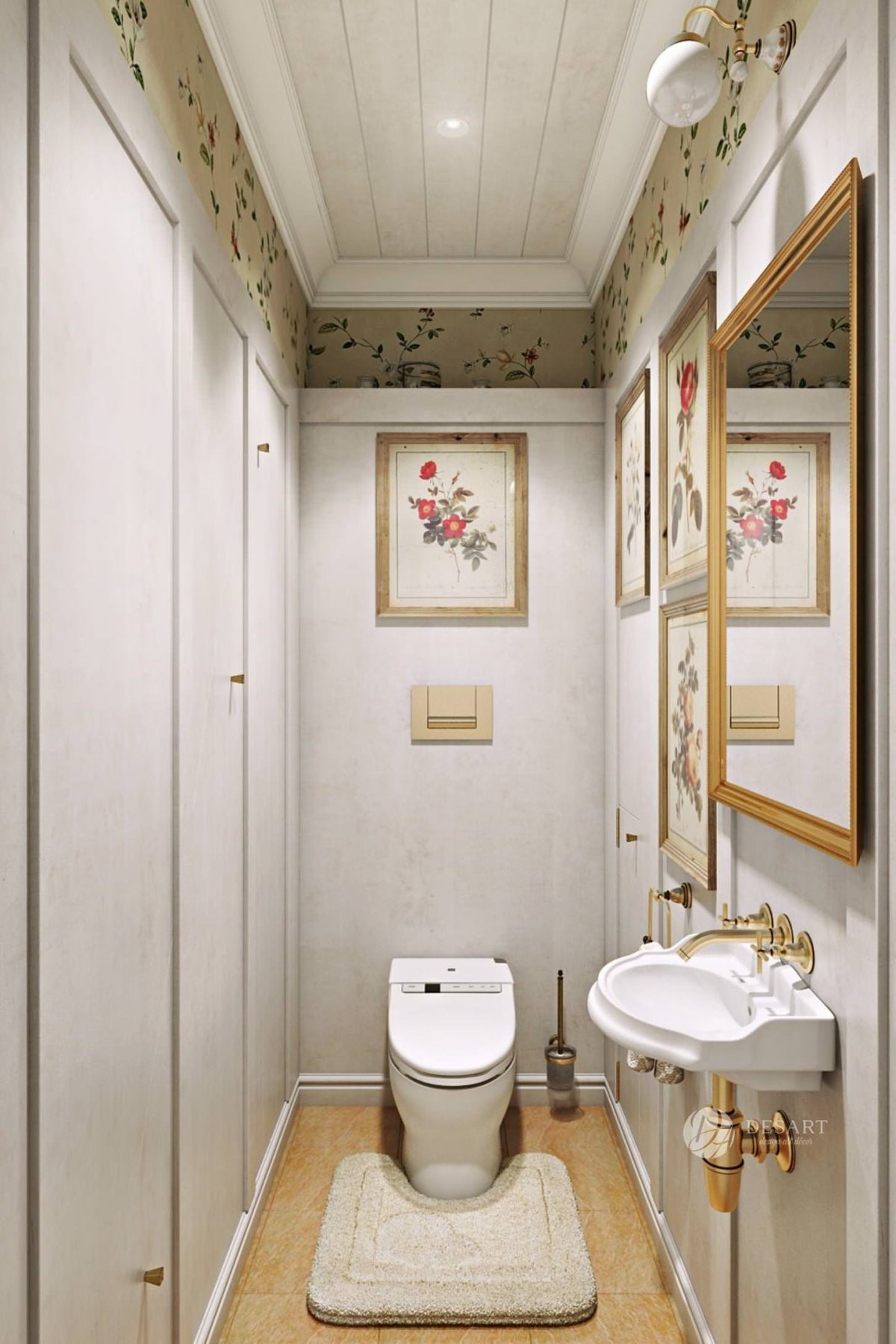 Дизайнерская отделка туалета