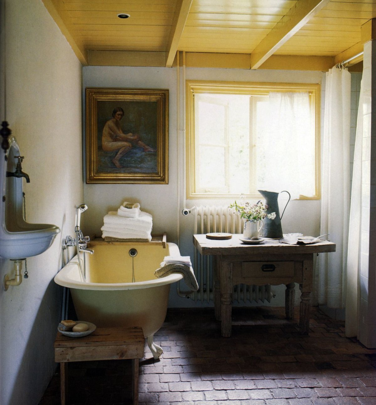 Ретро Винтаж ванная интерьер