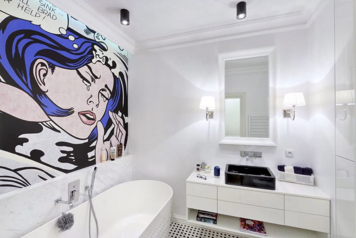 Graffiti restroom