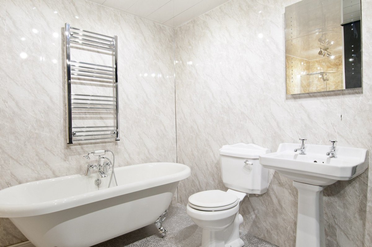 Отделка панелями ванная туалет