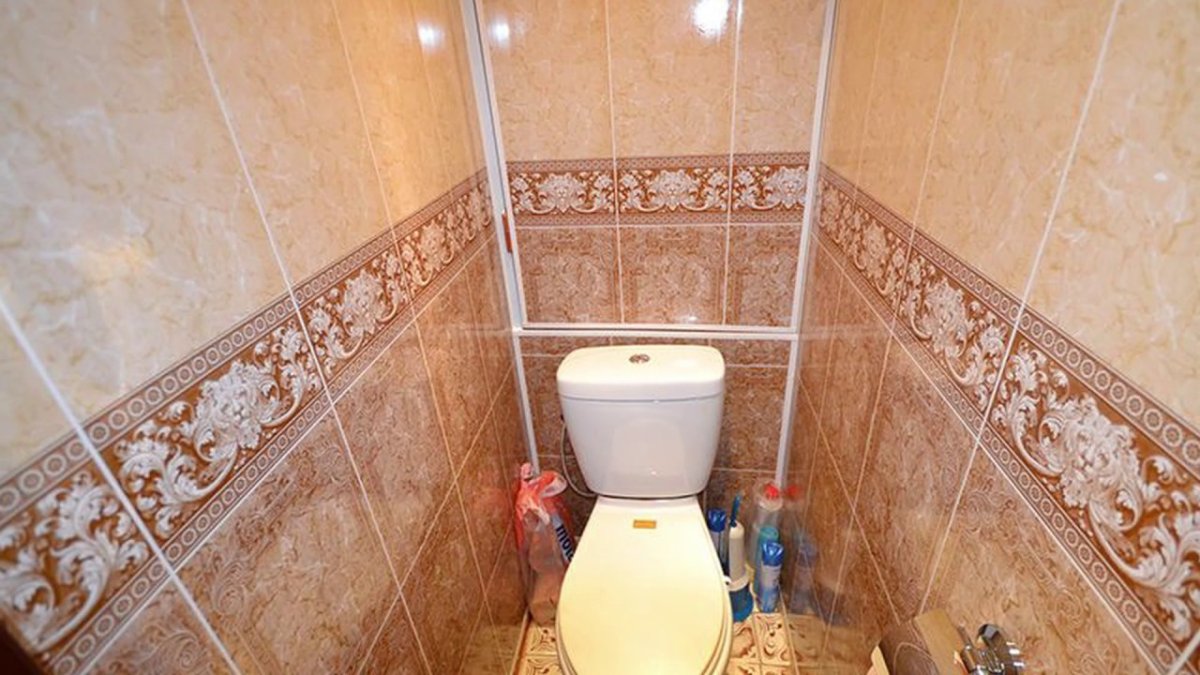 Ванная отделанная панелями