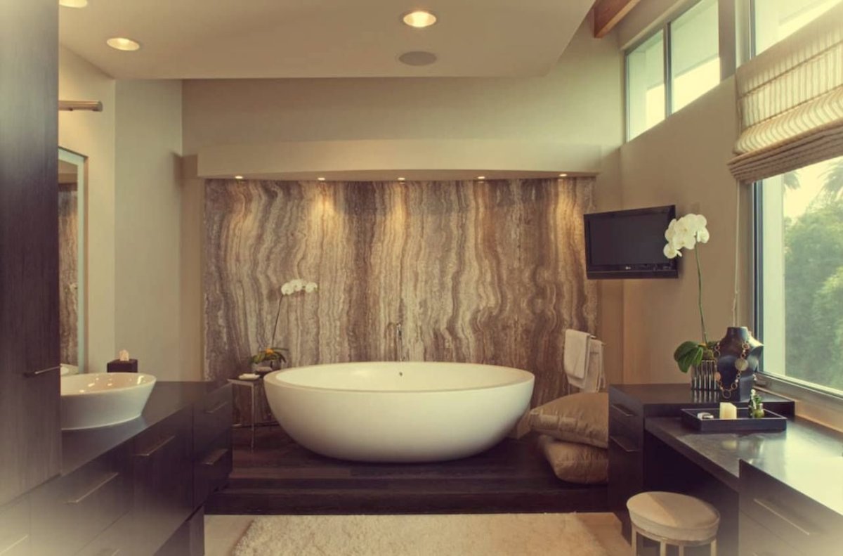 Ванная комната мрамор и камень