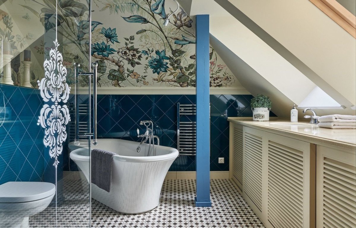 Санузел в мансарде