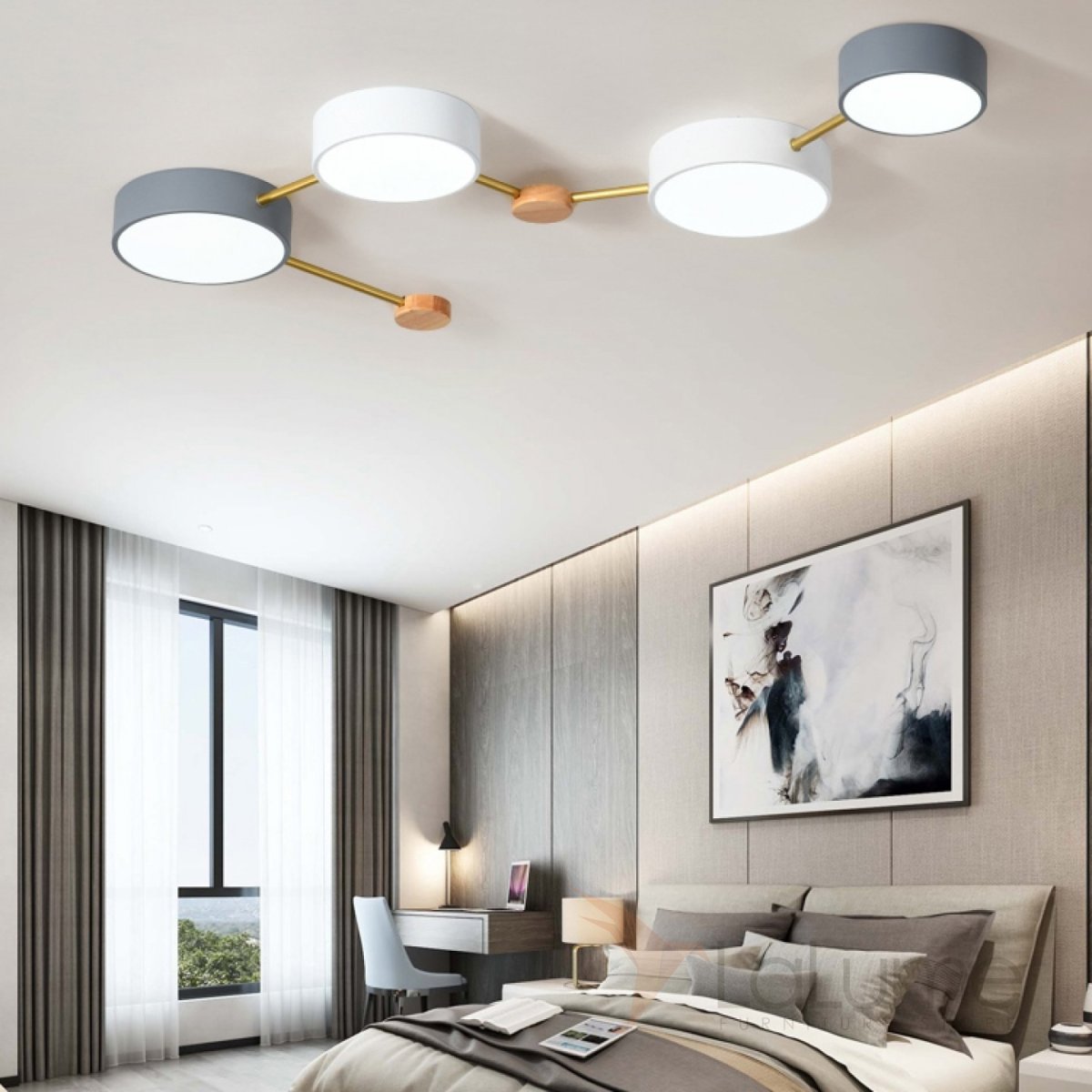 Потолочный светильник Light Jet 10 Black and Gold от IMPERIUMLOFT
