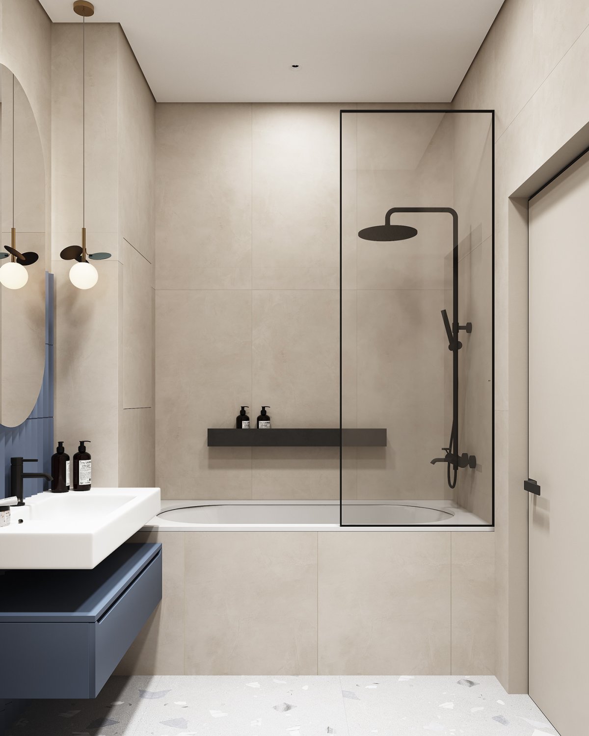 Белая ванная комната