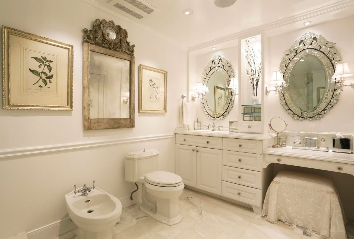 Аксессуары для ванной комнаты в классическом стиле