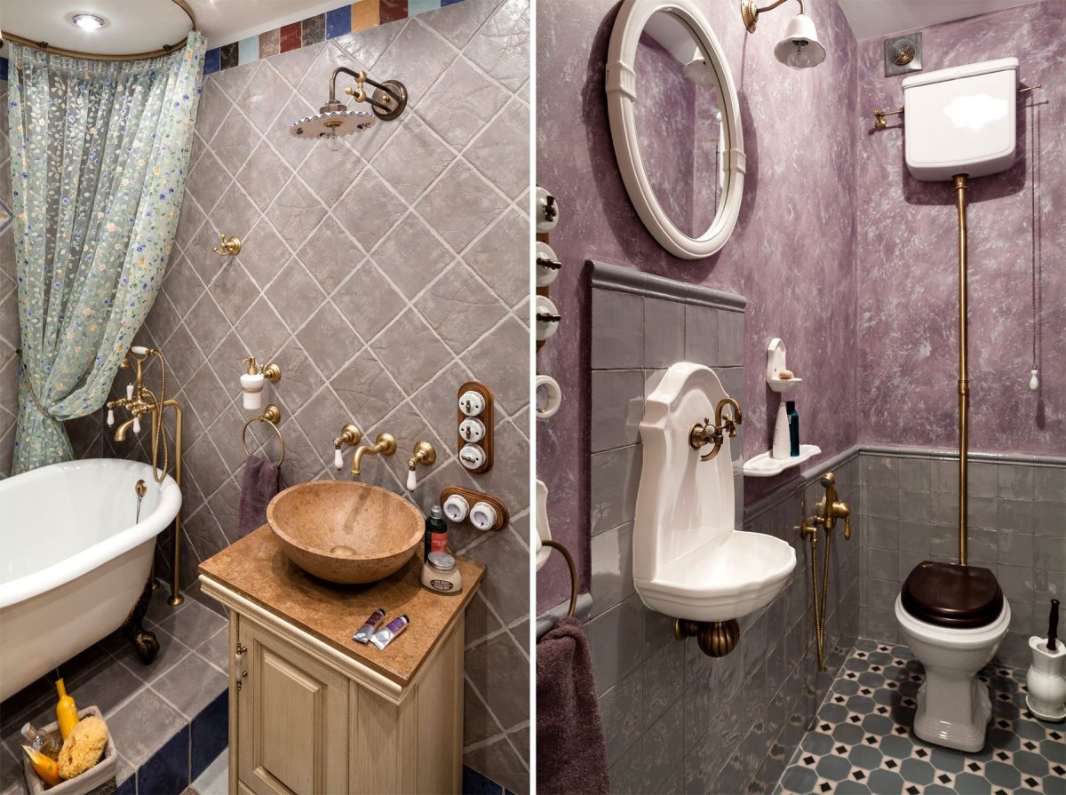 Туалетная комната в стиле Прованс