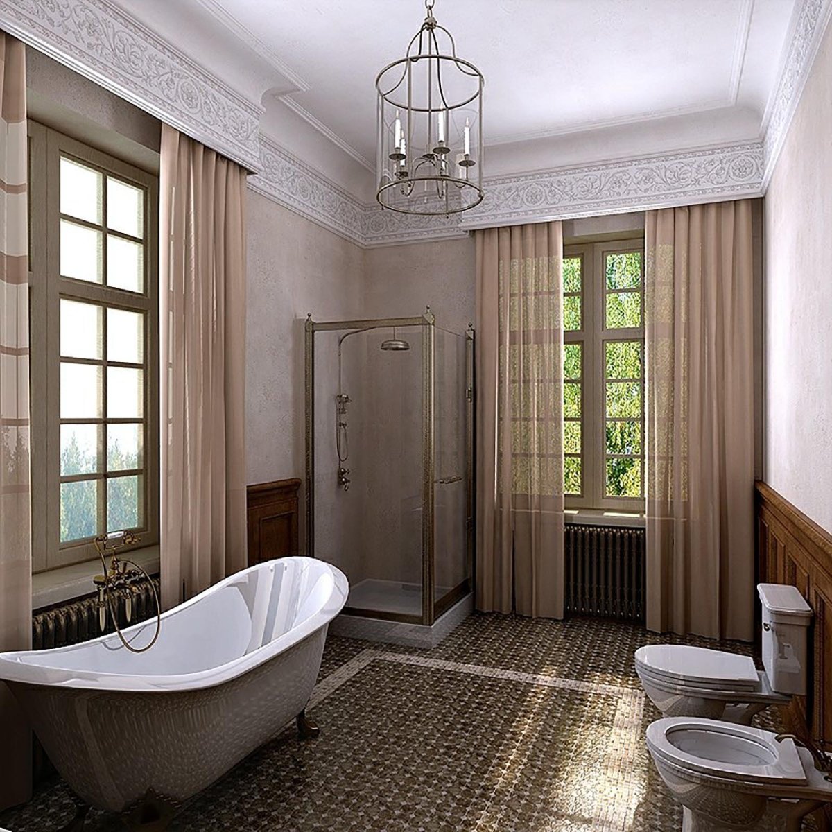 Ванна комната в частном Ломе