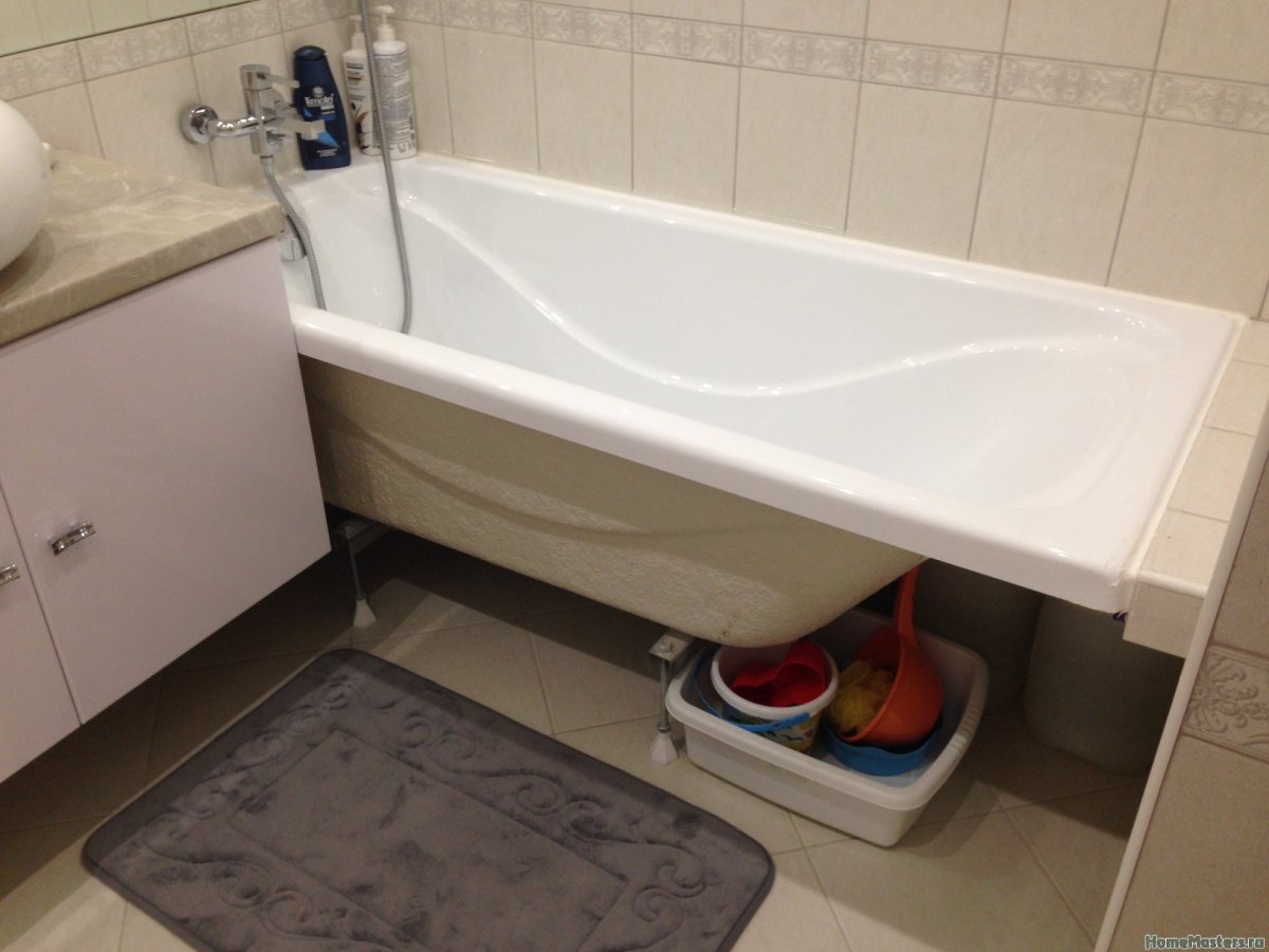 Отделка под ванной