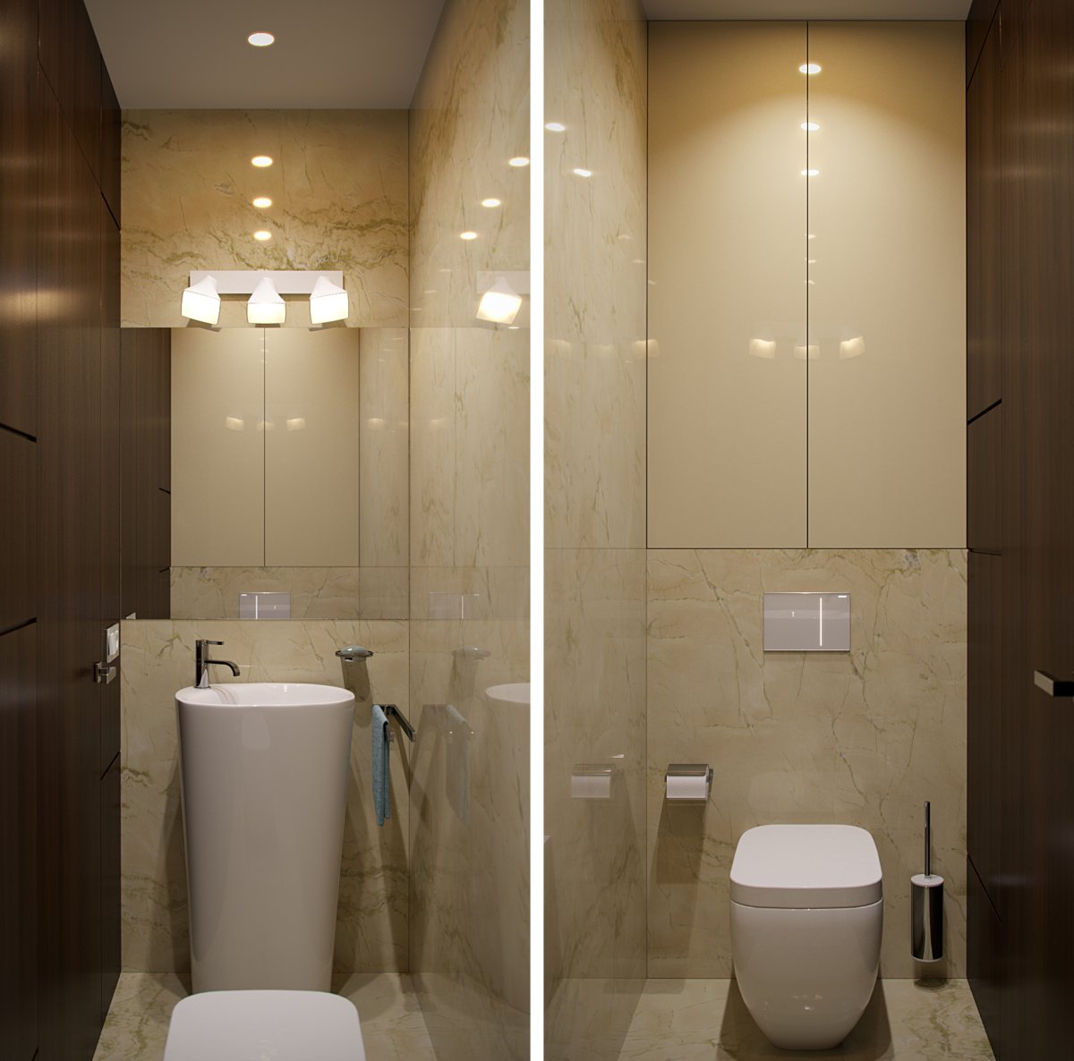 Освещение в туалете