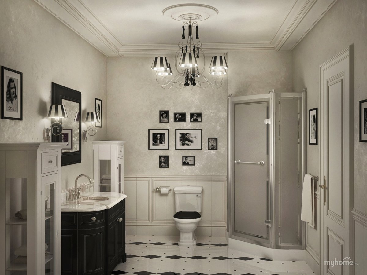 Ванная комната Неоклассика белая