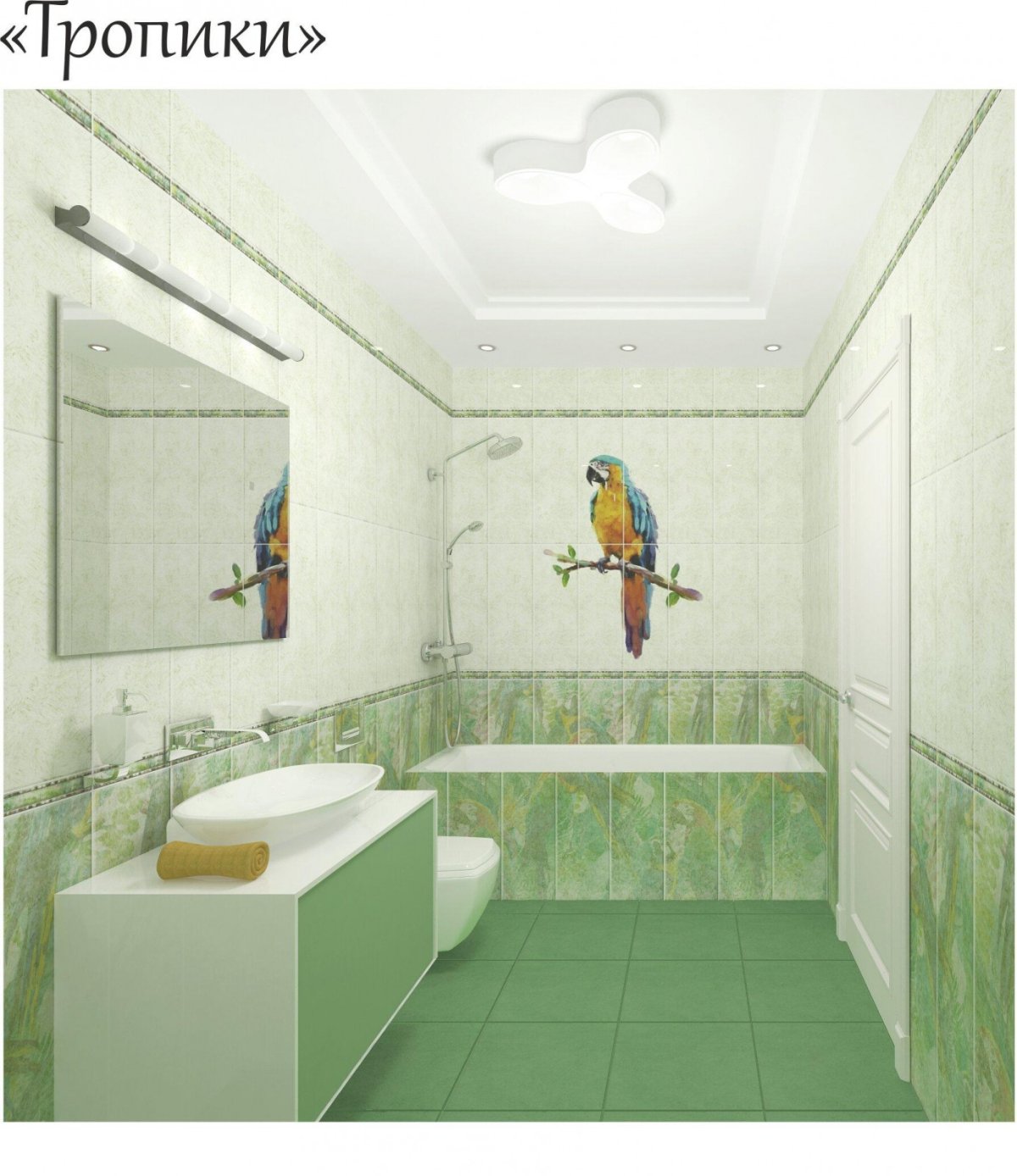 Панели ПВХ Панда тропики