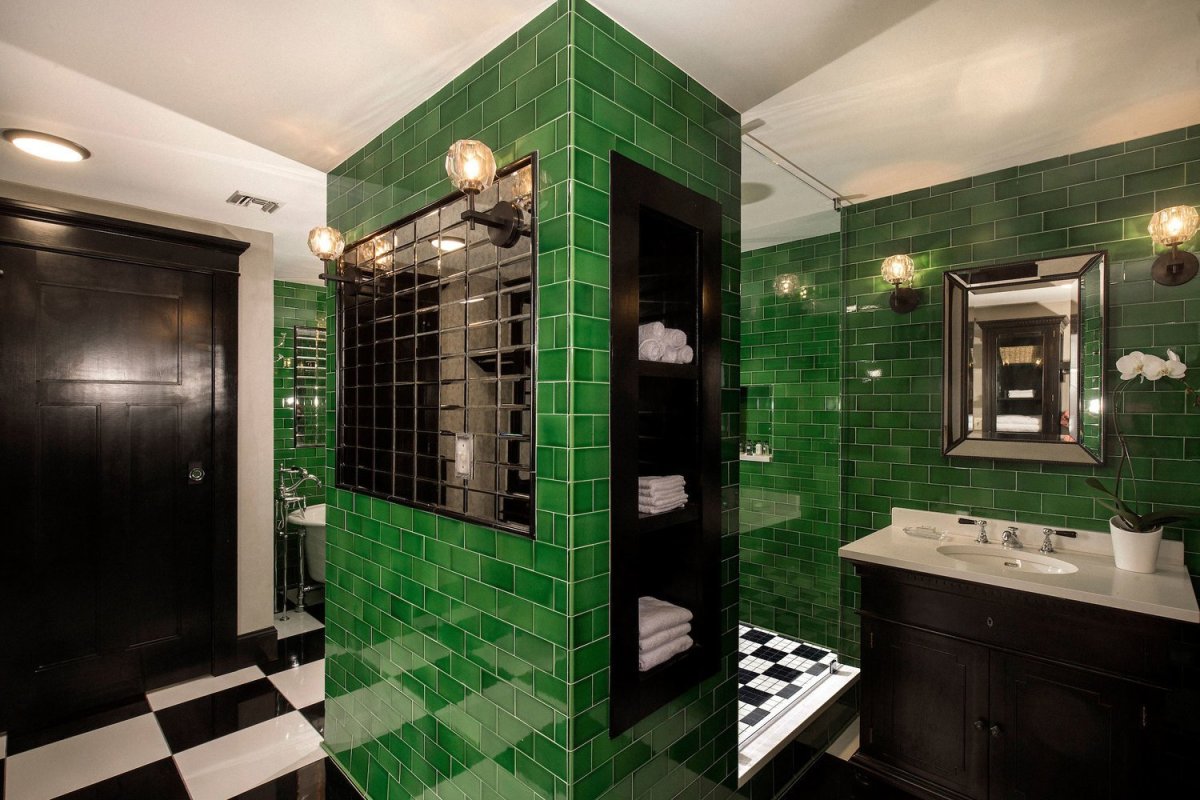 Плитка Emerald Green в интерьере