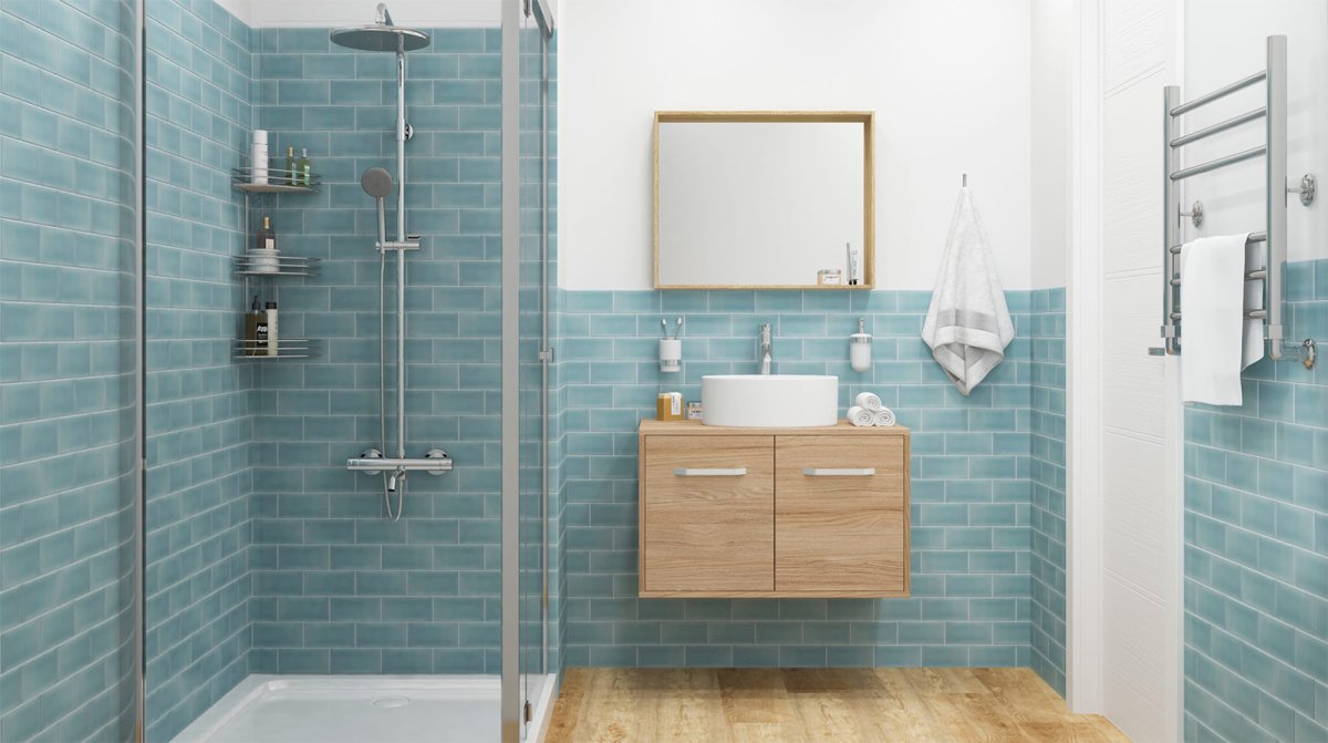 Плитка в ванную бирюза в Леруа Мерлен