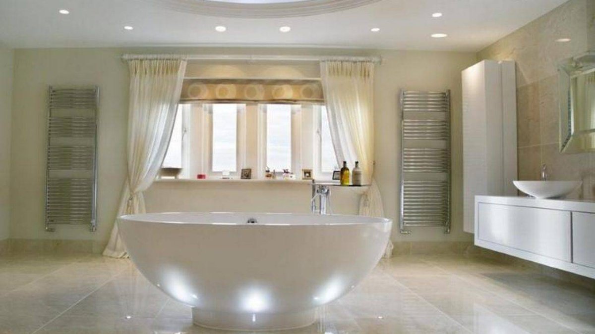 Точечный свет в ванной комнате