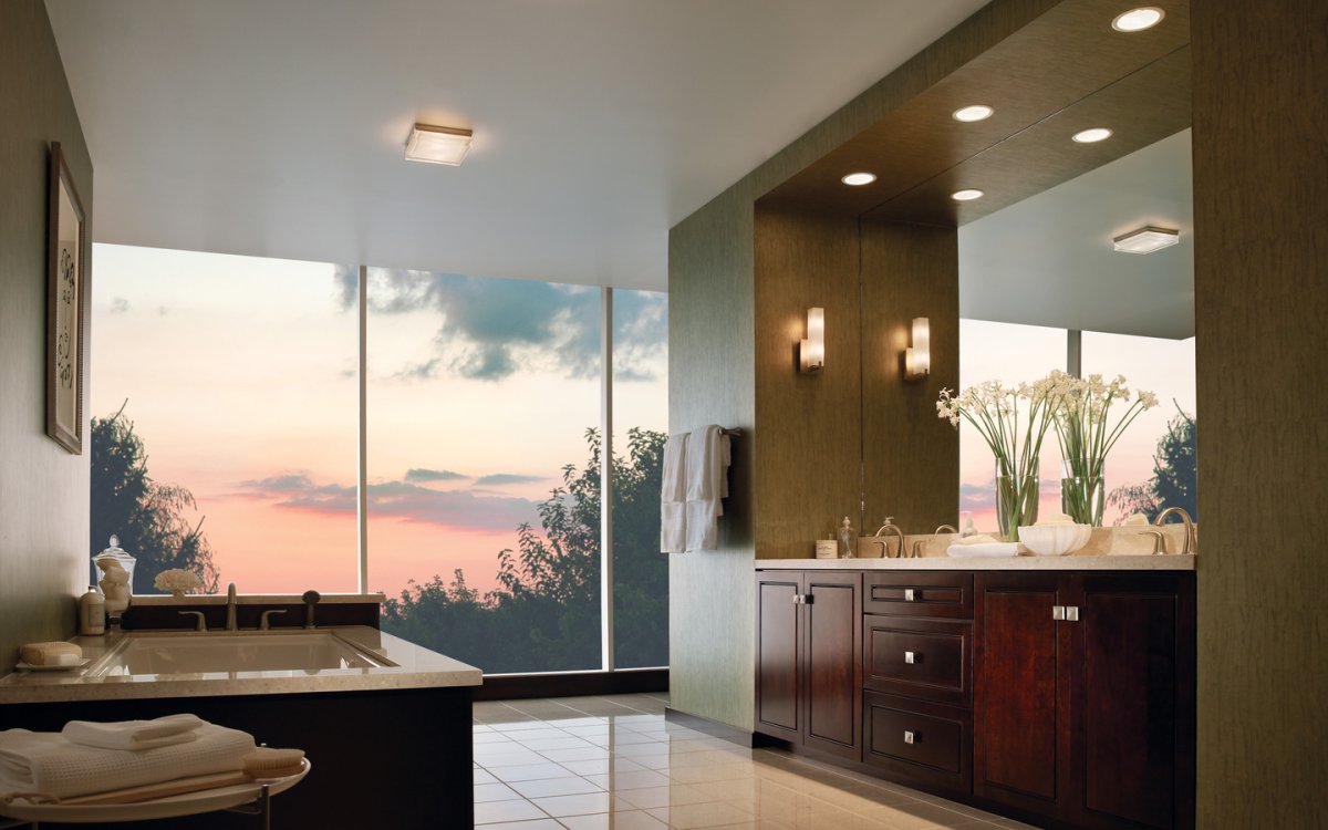 Стеклянные панели в ванную комнату