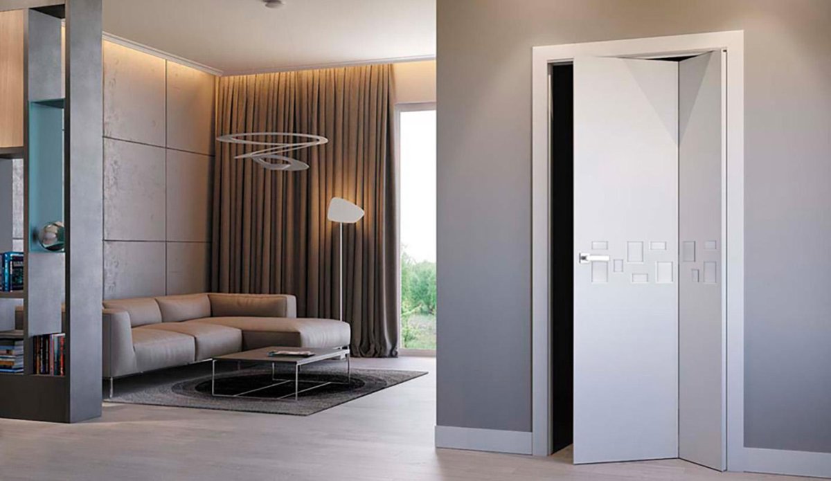 Складная дверь в санузел