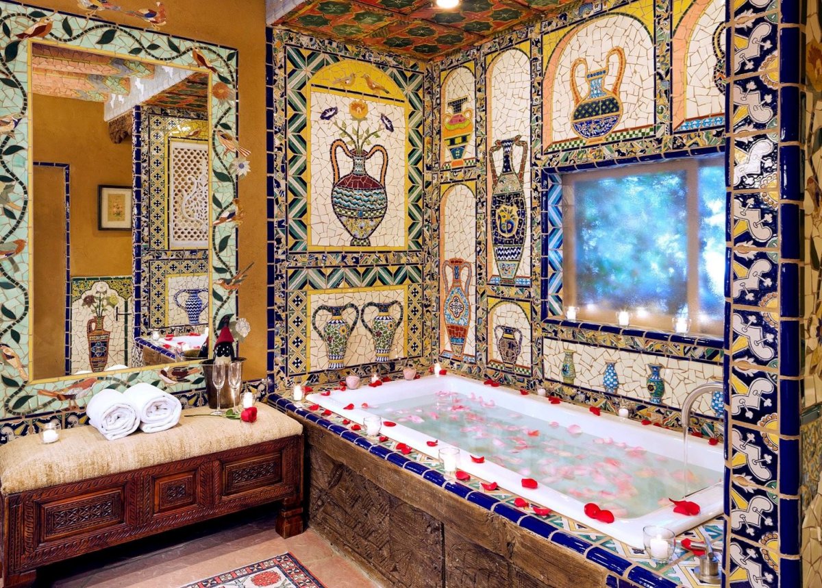 Плитка в ванную Цыганский стиль