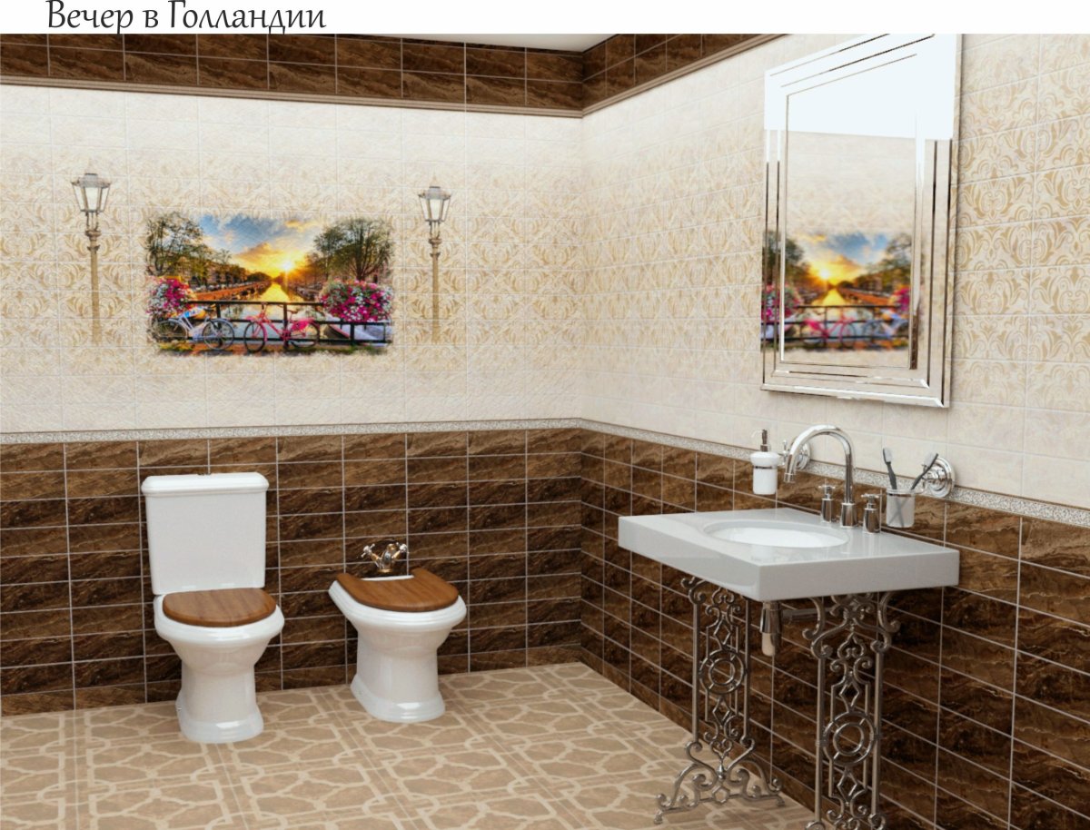 Панели ПВХ Панда вечер в Голландии