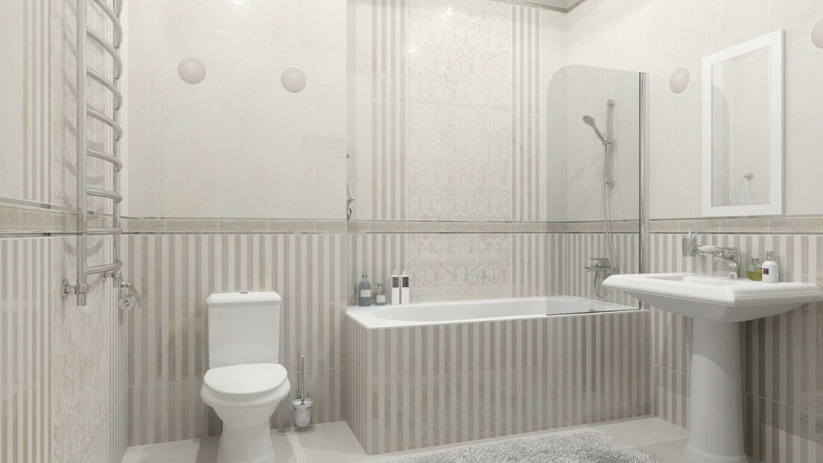 Интерьер ванной панелями