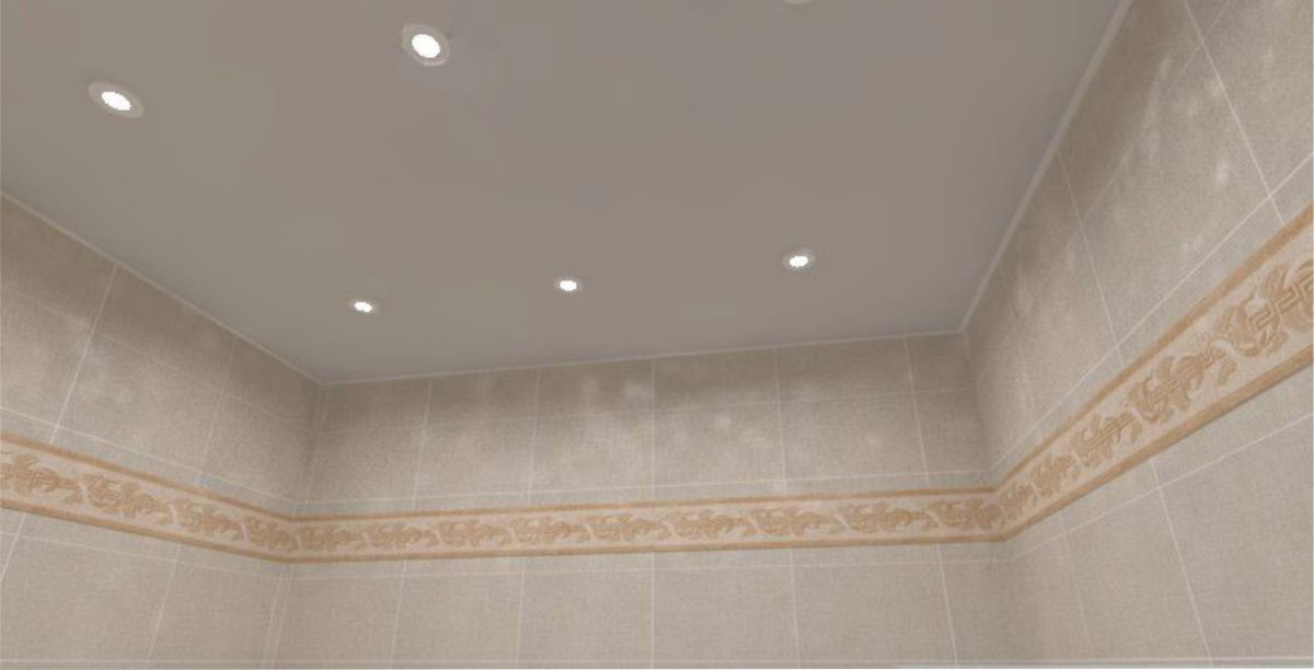 Потолочный плинтус в интерьере