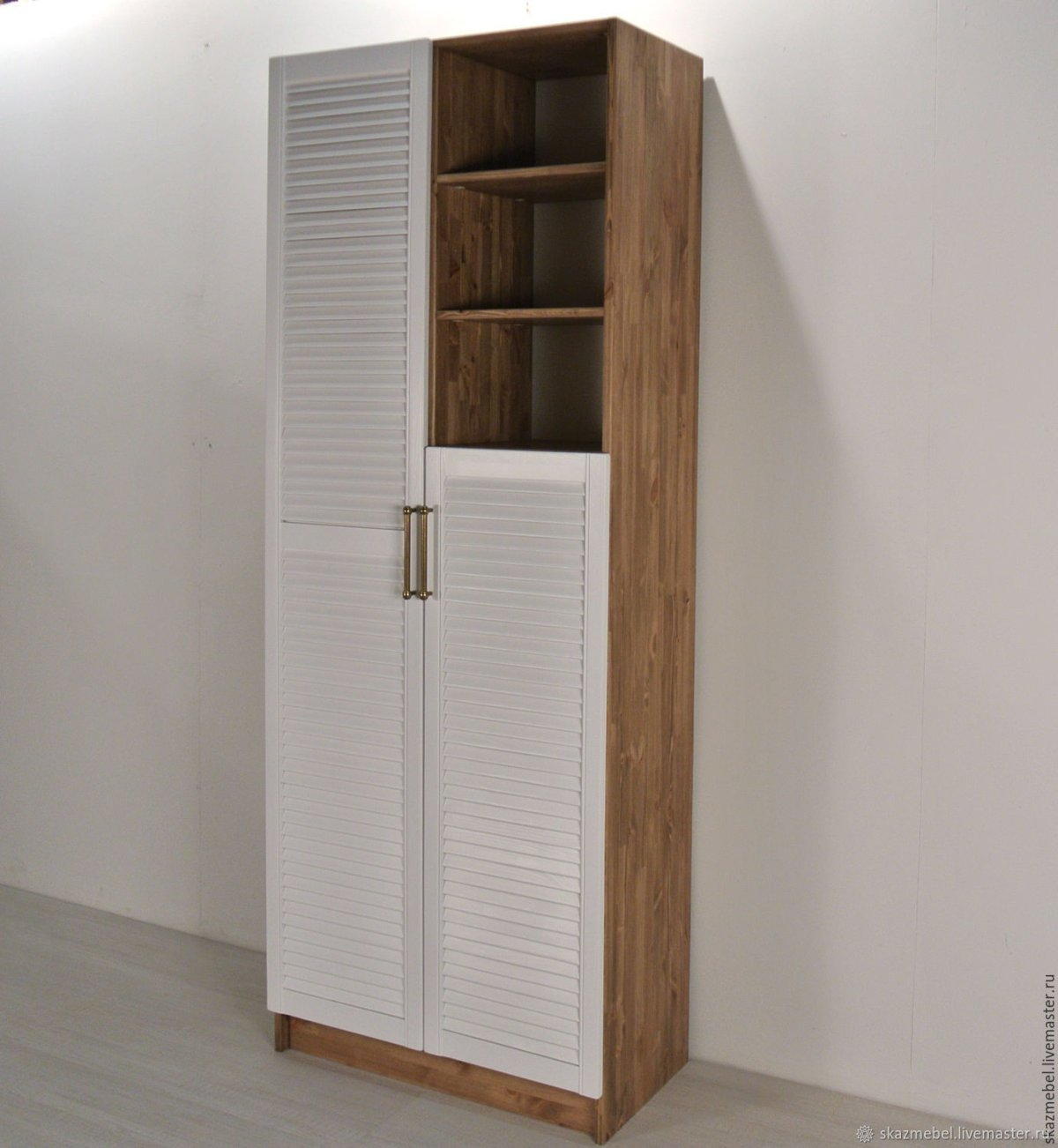 Дверь жалюзийная белая 1208мм