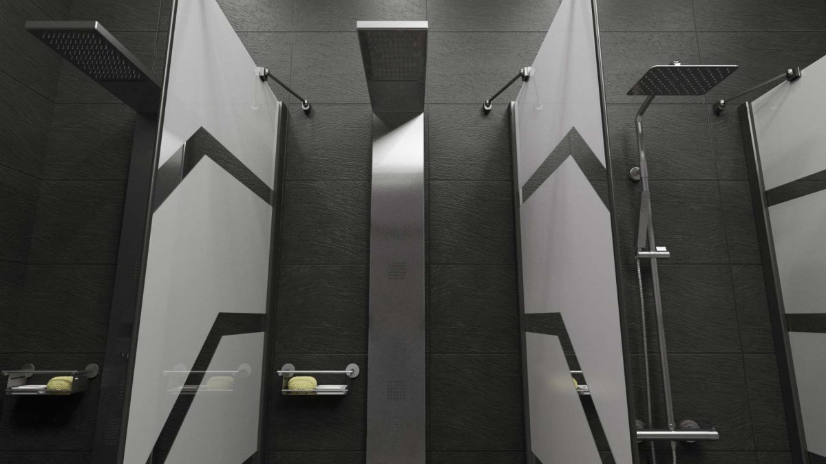 Душевые в фитнес центре