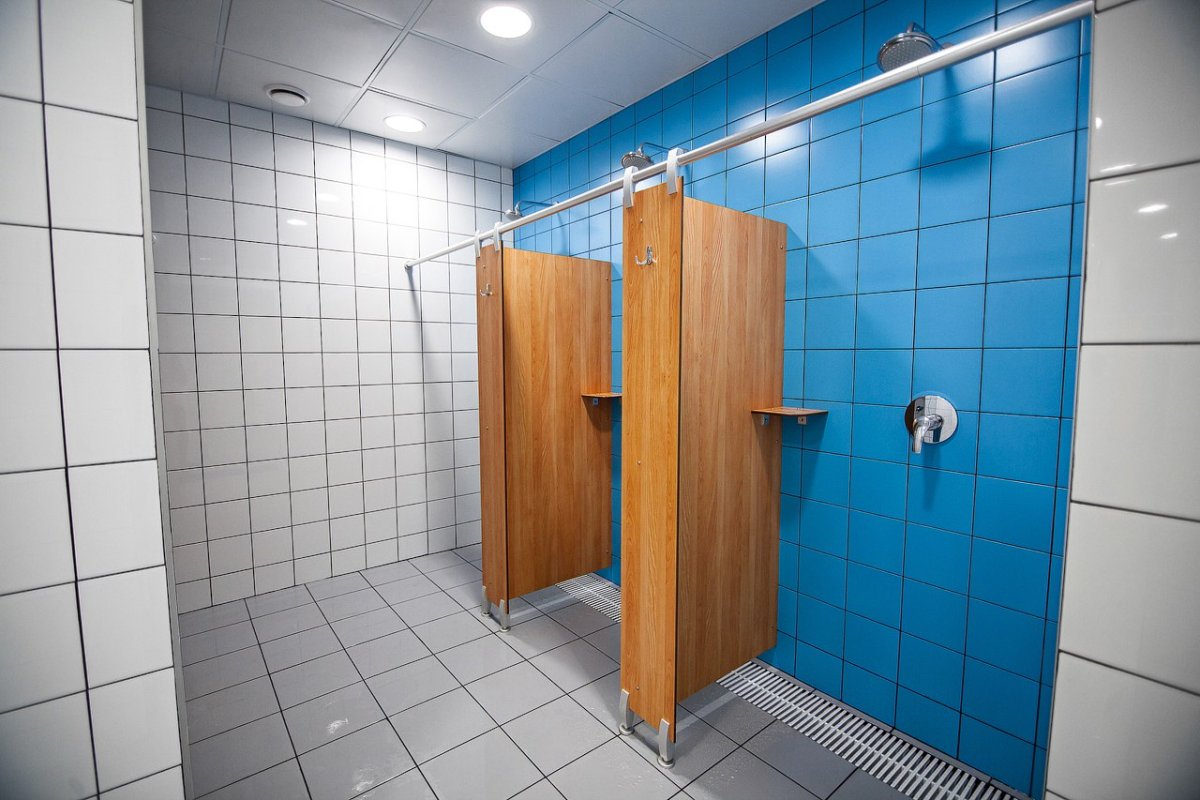 Душевые в спортзалах