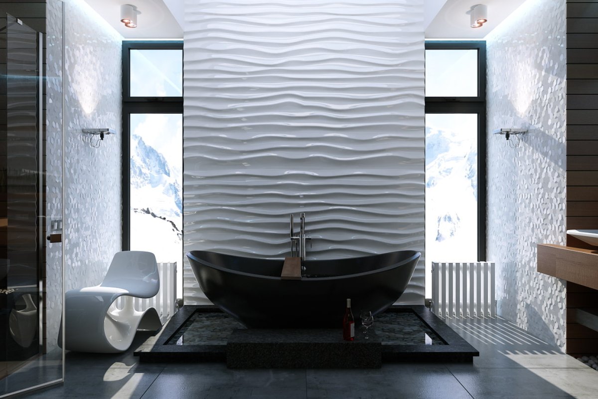 3d панели для стен в ванную комнату