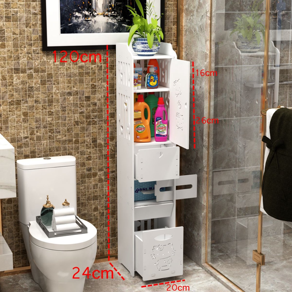 Тумба напольная Francesca Аврора 21 белый дуб