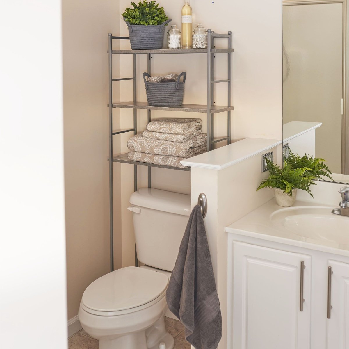 Стеллаж для ванной Costway, 68х25х163 см, cost-hw47885wh