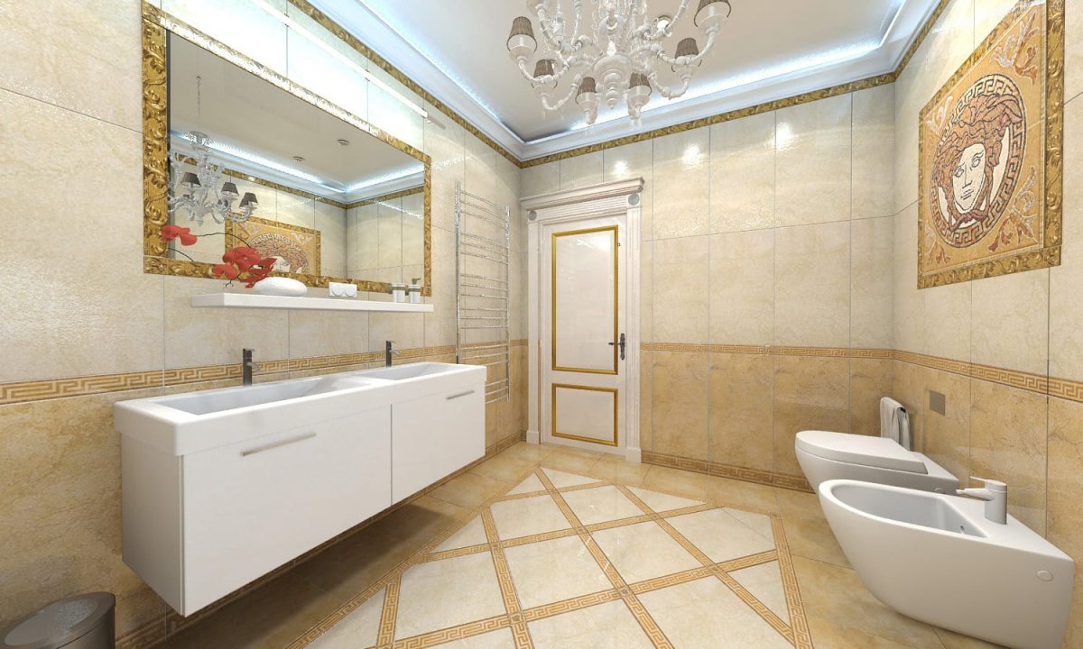 Ванные комнаты в классическом стиле