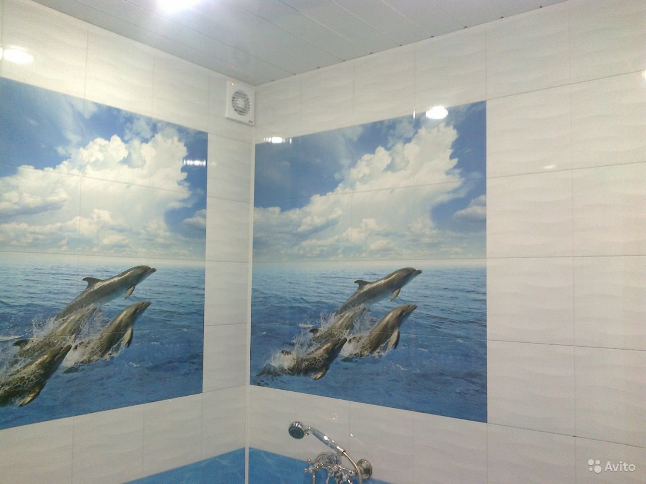 плитка дельфин в ванной фото