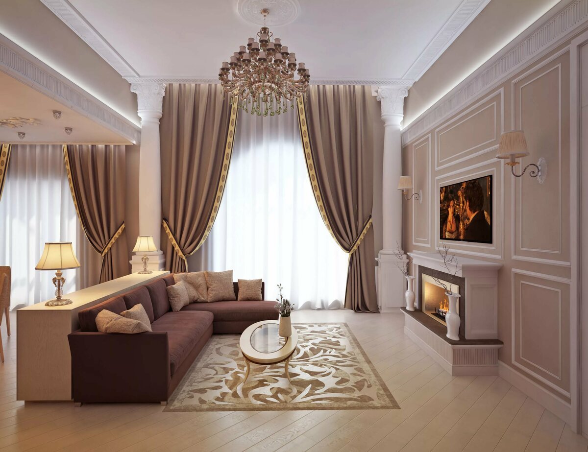 Дизайн зала в квартире и частном доме - фото и варианты оформления гостиной комнаты