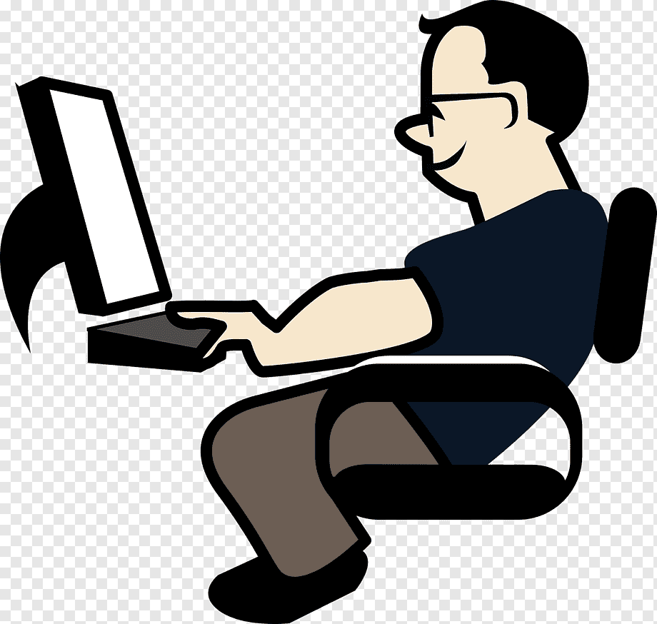 Человек за компьютером