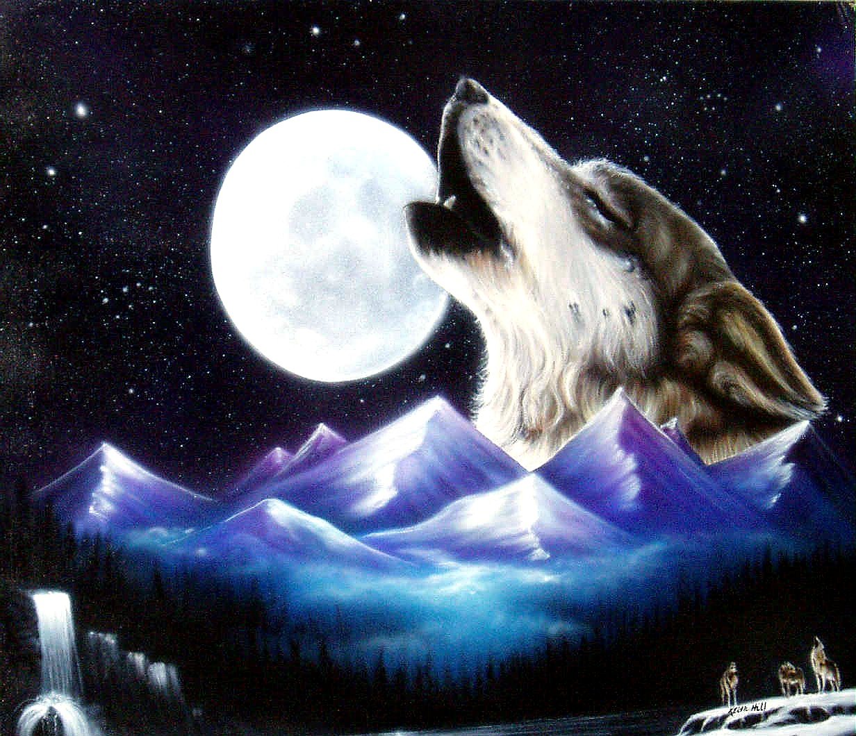 Вой волка на луну песня. Волк и Луна. Воющий волк. Волк воет на луну. Лунные волки.