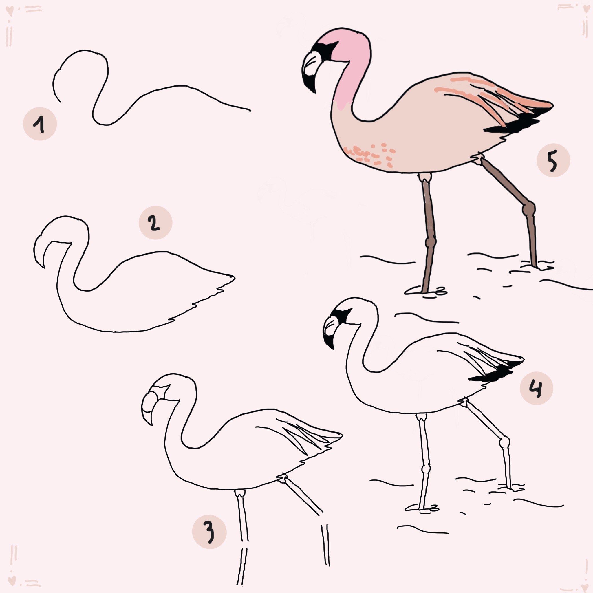 Фламинго легко. Рисование Фламинго поэтапно для детей. Фламинго рисунок карандашом поэтапно. Фламинго рисунок для срисовки. Фламинго рисунок для детей поэтапно.