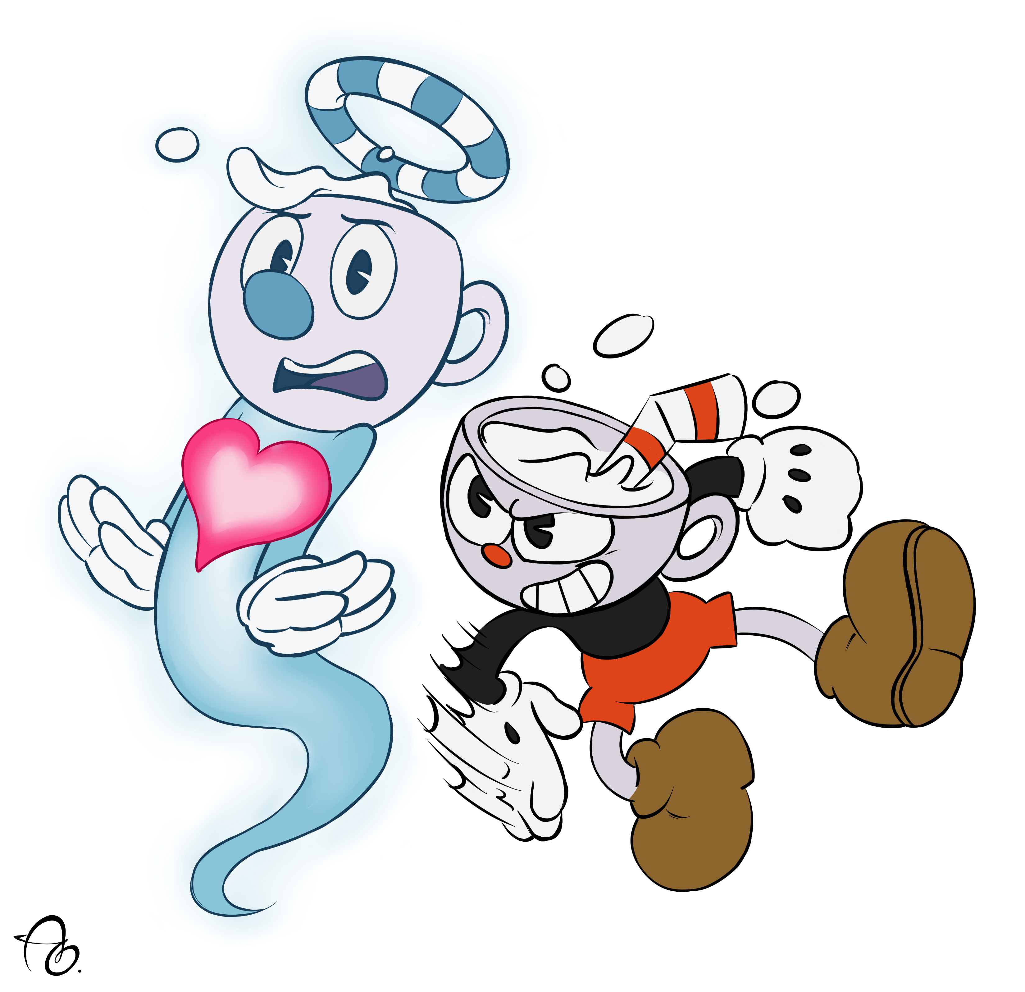 Cuphead картинки для срисовки