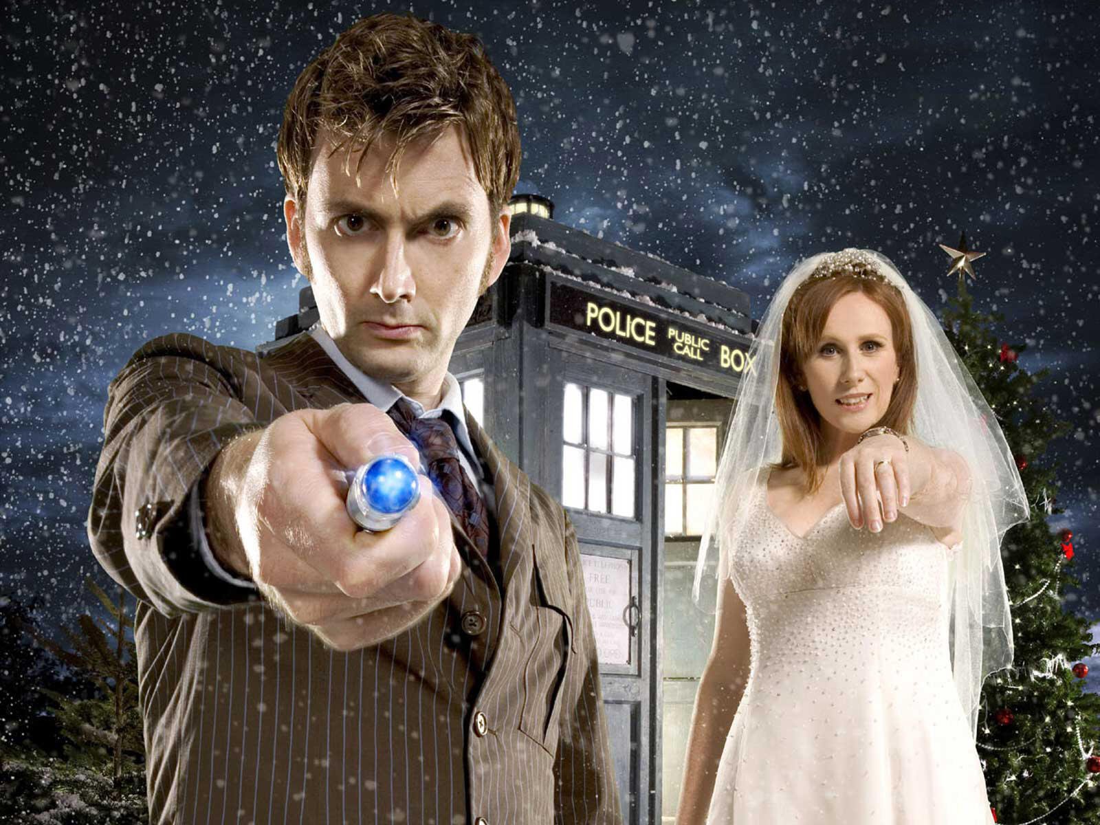 На ком. Сериал доктор who. Десятый доктор и Донна Тардис. Doctor who the Runaway Bride. Спутница 10 доктора.