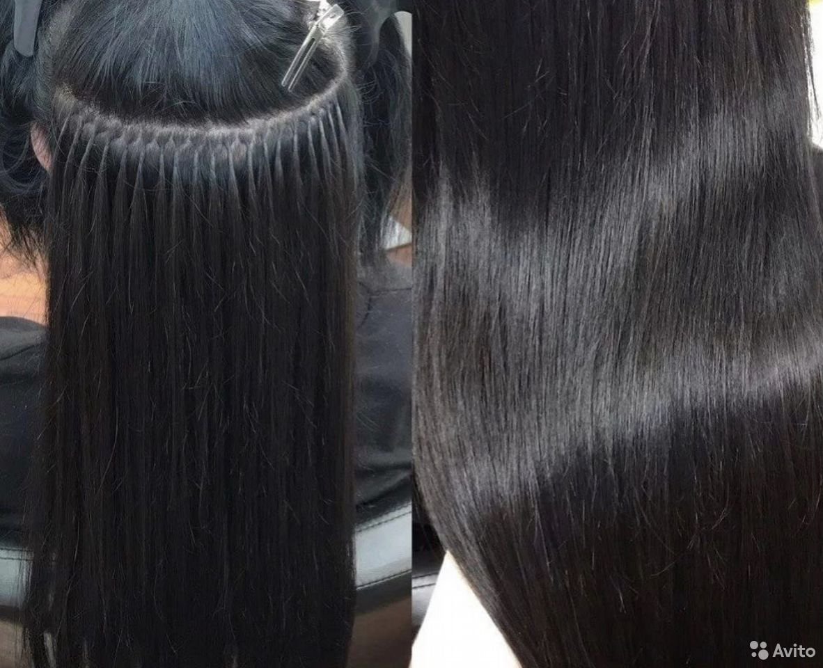 наращивание волос 35 см фото