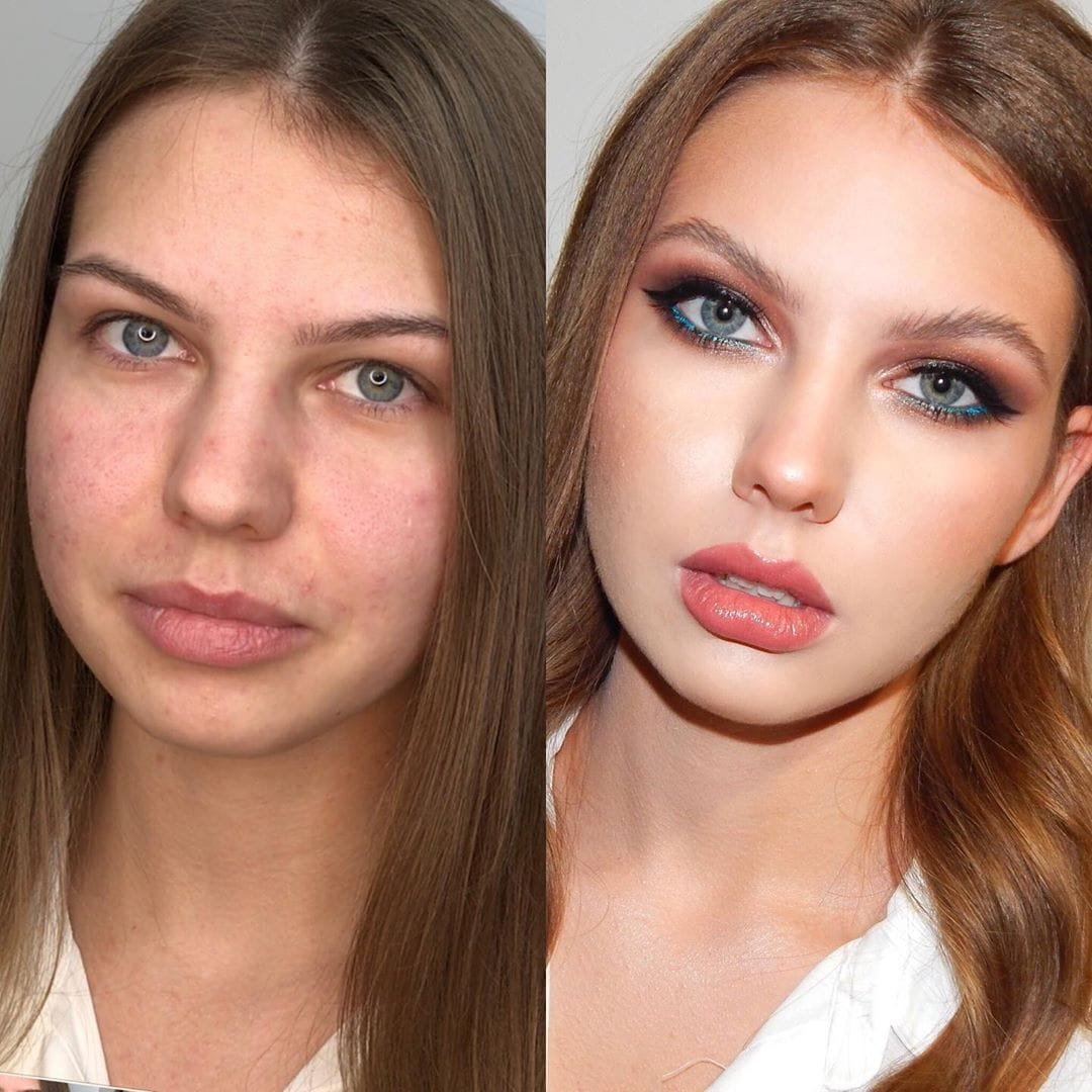 макияж меняет фото
