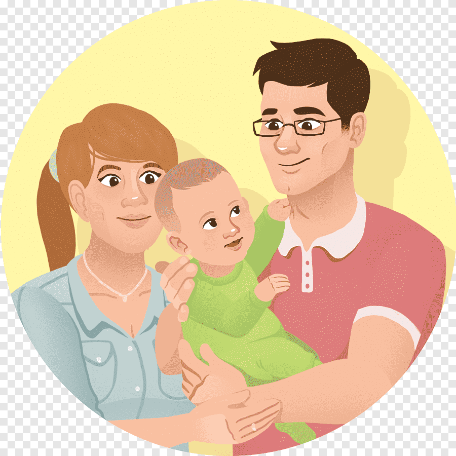 Рисунок мама папа и ребенок