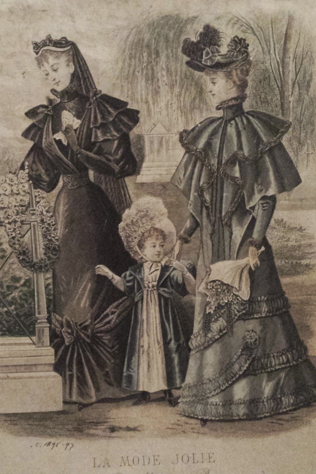 1895 Год Викторианская мода