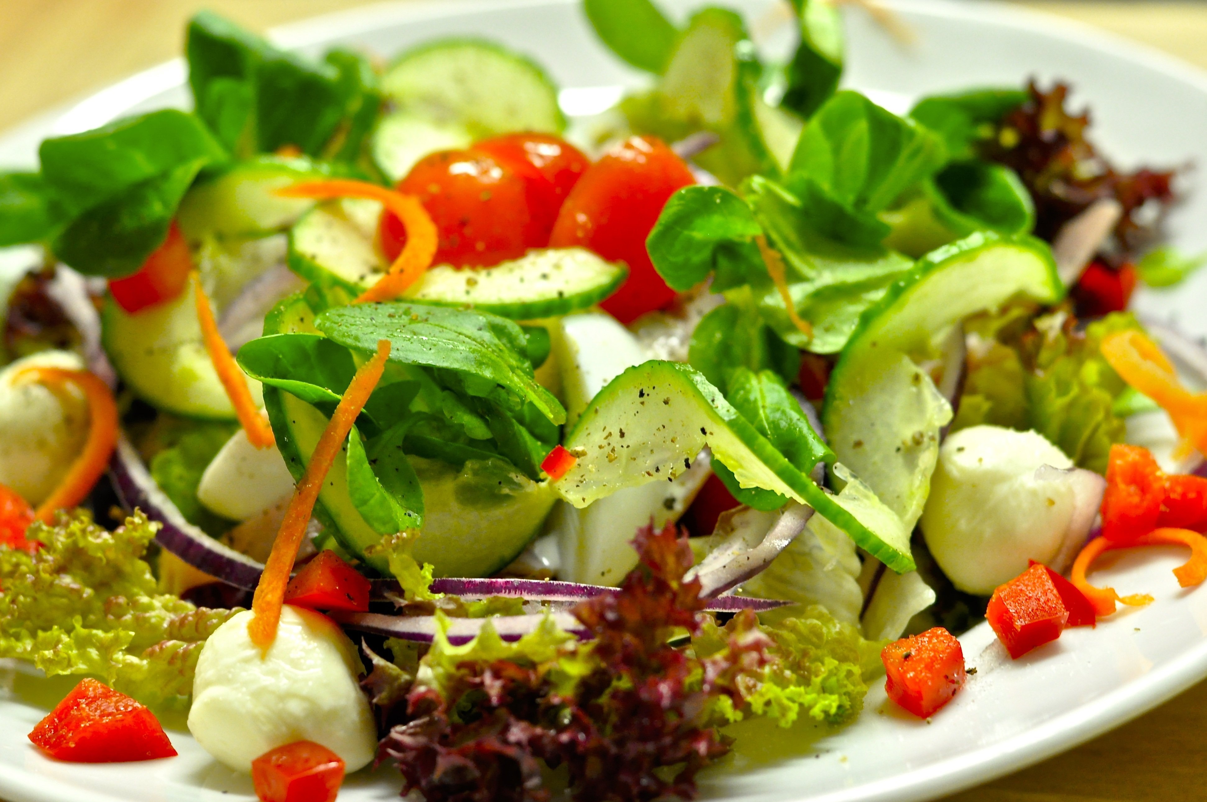 Салат с овощами без мяса. Салаты. Овощной салат. Тарелка с салатом. Летние салаты.