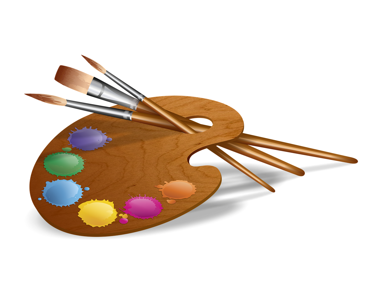 Раскраска для детей «Рыбка» с кисточкой и красками