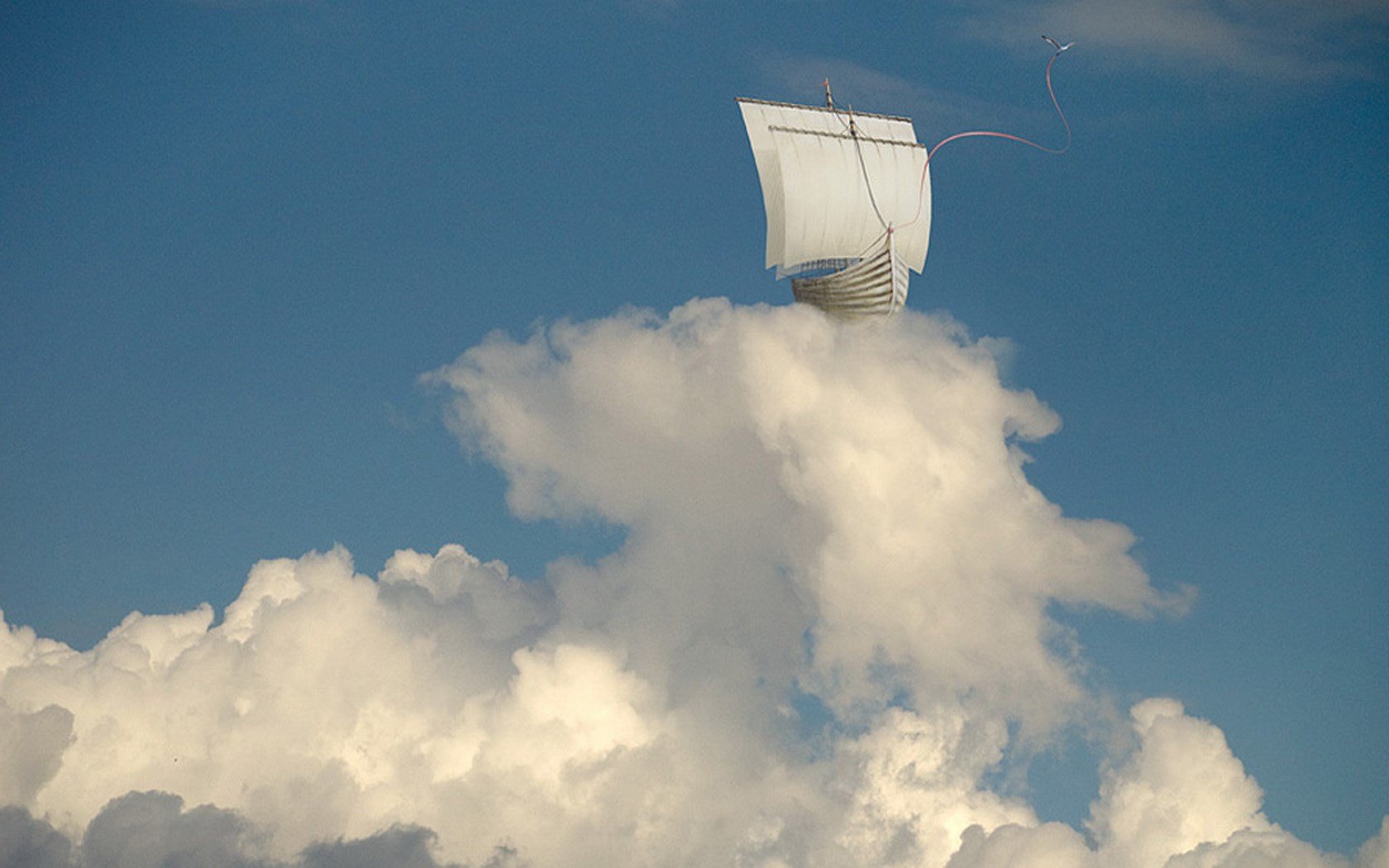 Песня облака над землей. Ceslovas Cesnakevicius картины. Корабль в облаках. Летать в облаках. Корабль в небе.
