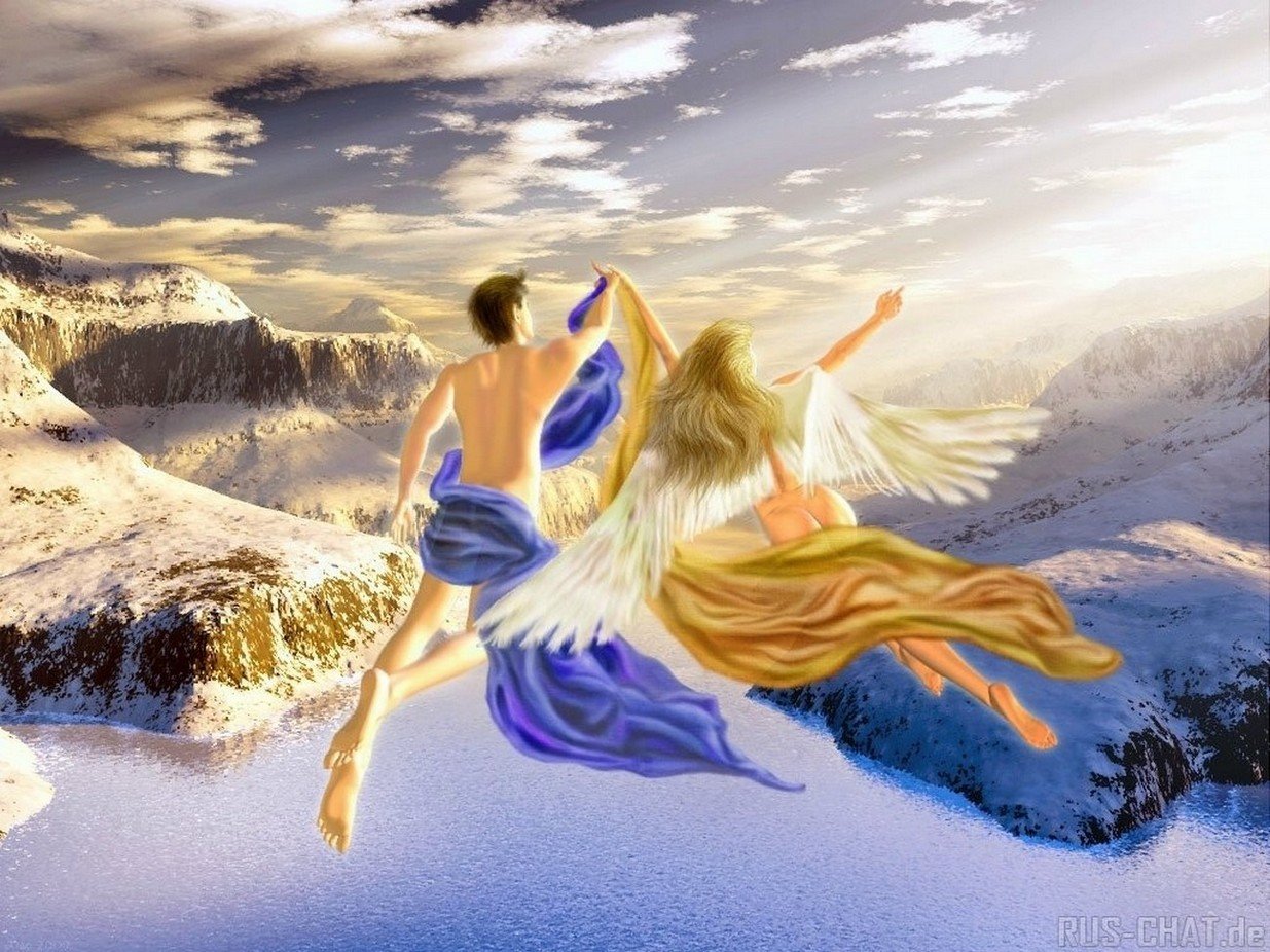 Судьба дает счастье. Нефела богиня. Полет души. Летать на крыльях счастья. Небесные ангелы.