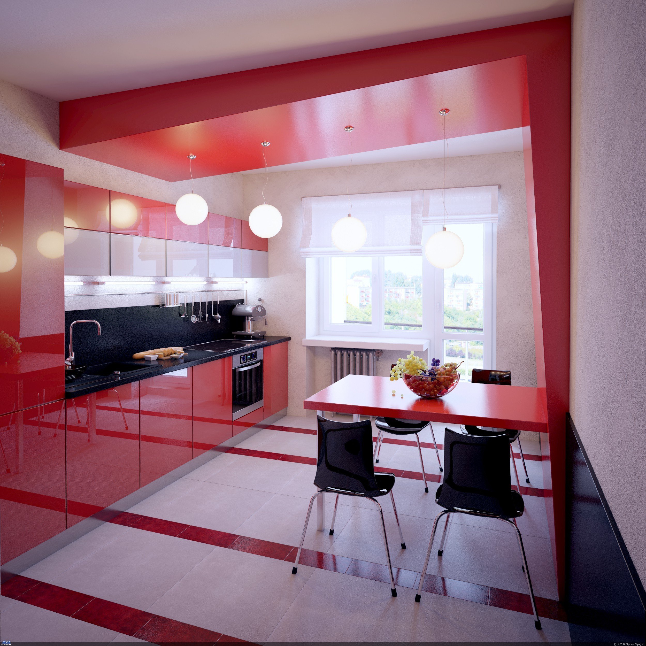 Квартиры в красненькой. Красные кухни. Кухня в Красном цвете. Яркая кухня. Интерьер кухни в красных тонах.